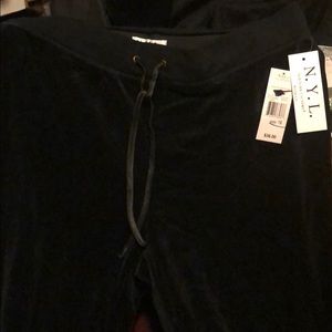Long black velvet pants very soft.           #1
